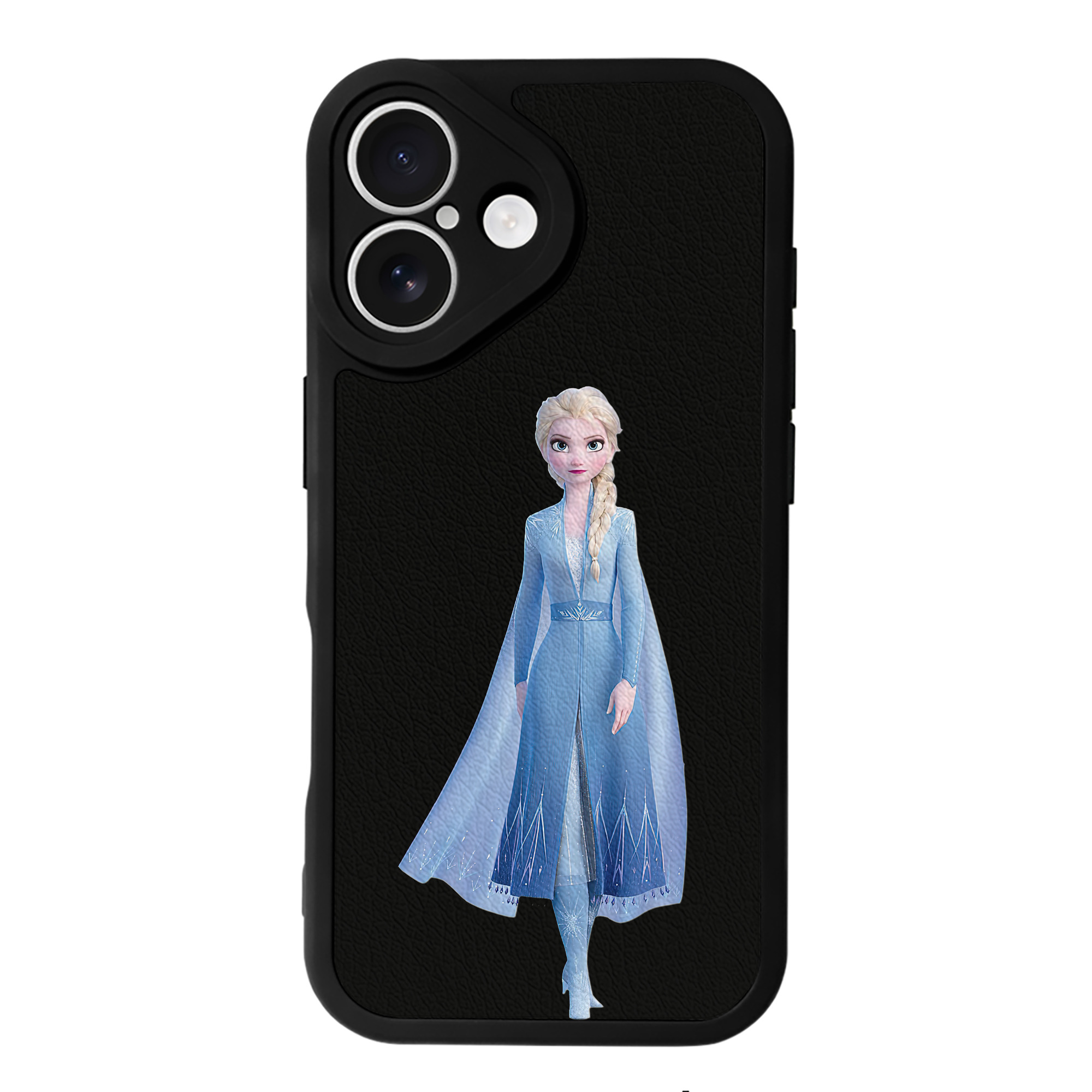 （画像用） アナと雪の女王 アンナ エルサ Frozen Anna Elsa 【iPhone 16シリーズ対応】シリコンスマホケース（レザー調） 材質：シリコン